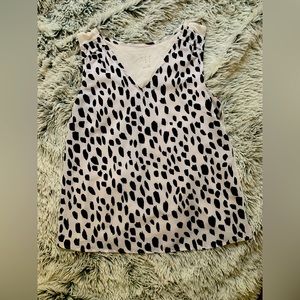 A new day top black and white animal pattern women